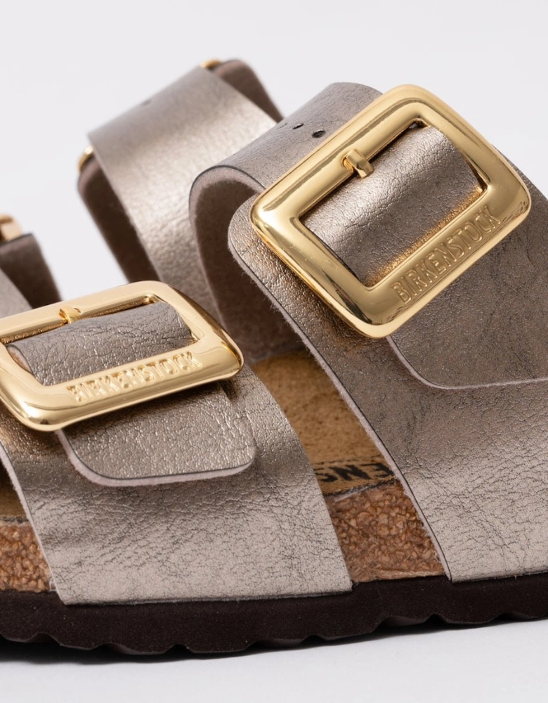 Sydney Cushion Big Buckle Womens Birko-Flor Patent Sandals