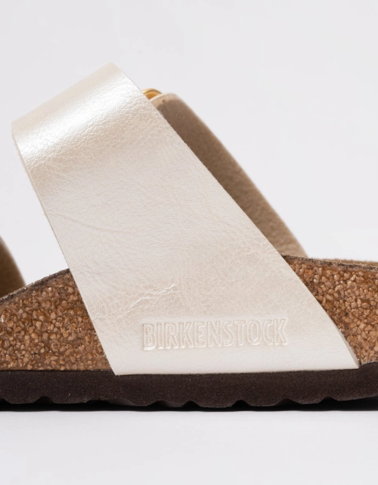 Sydney Cushion Big Buckle Womens Birko-Flor Patent Sandals
