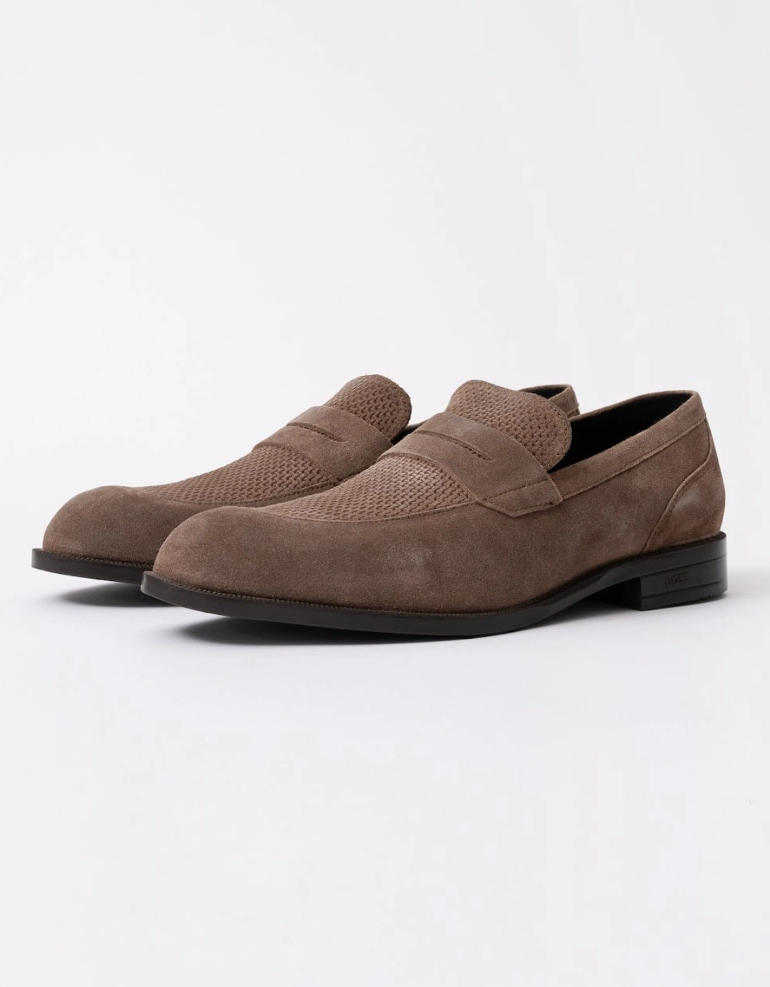 BOSS Orange Tayil Mens Suede Loafers, 7 of 6