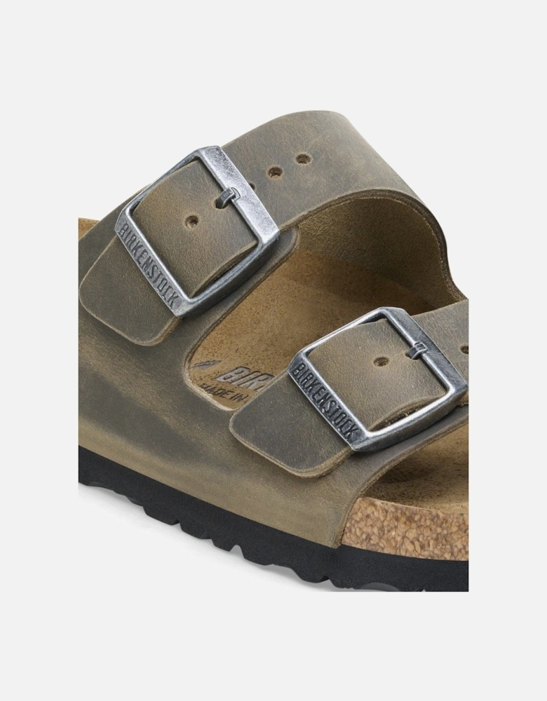 Oiled Natural Leather Womens Sandals