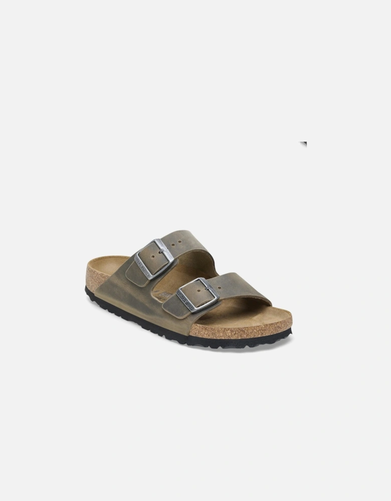 Oiled Natural Leather Womens Sandals