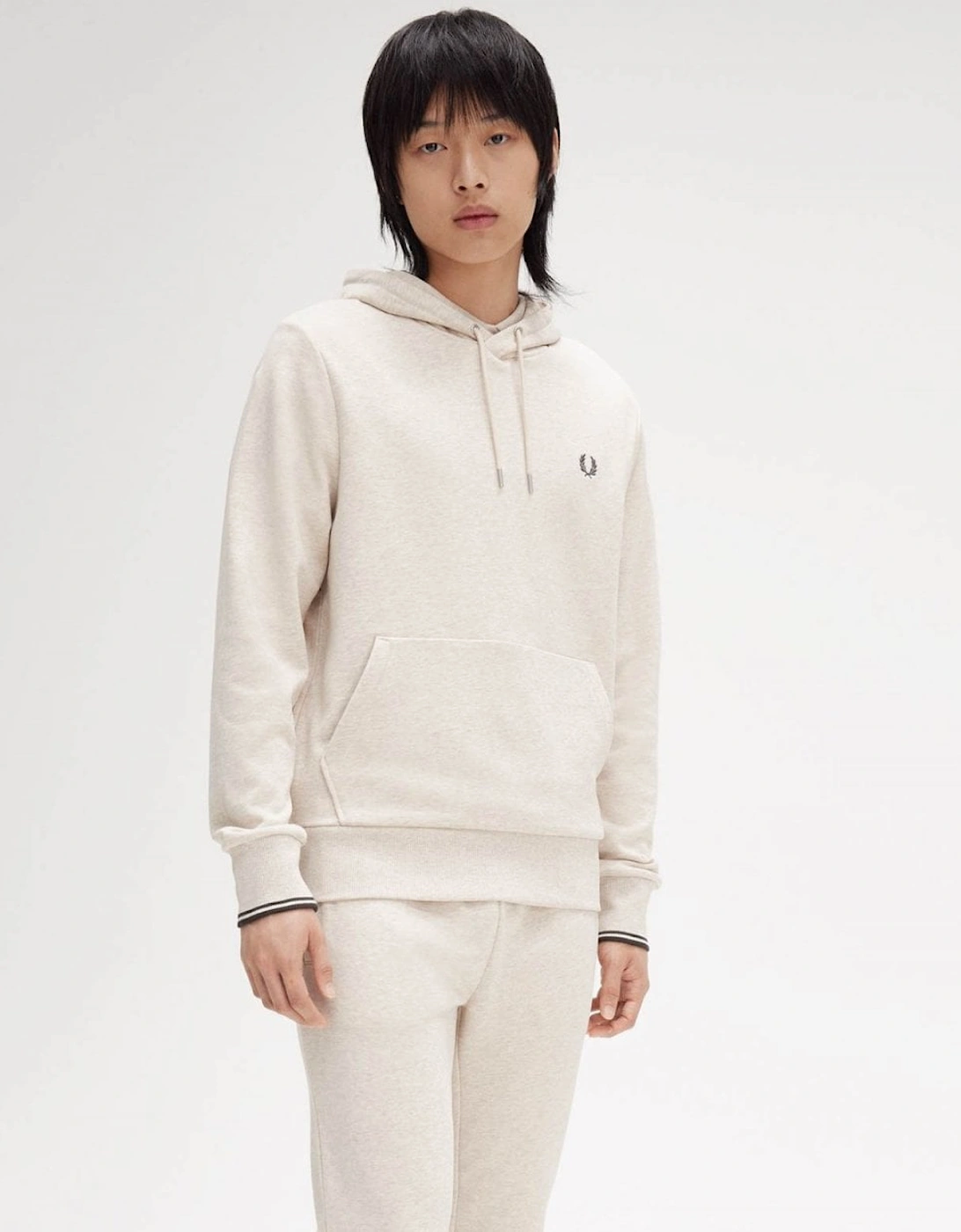 Mens Tipped Hooded Sweatshirt