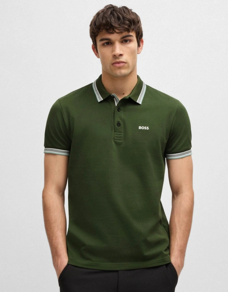 BOSS Green Paddy Contrast Mens Polo