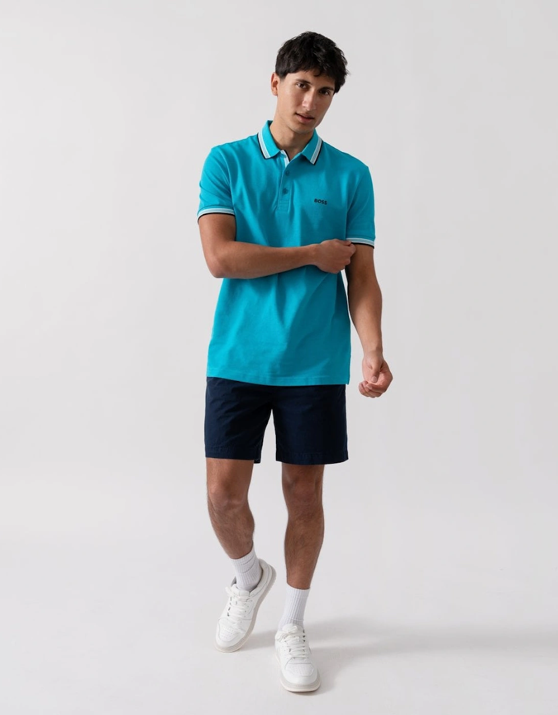 BOSS Green Paddy Contrast Mens Polo