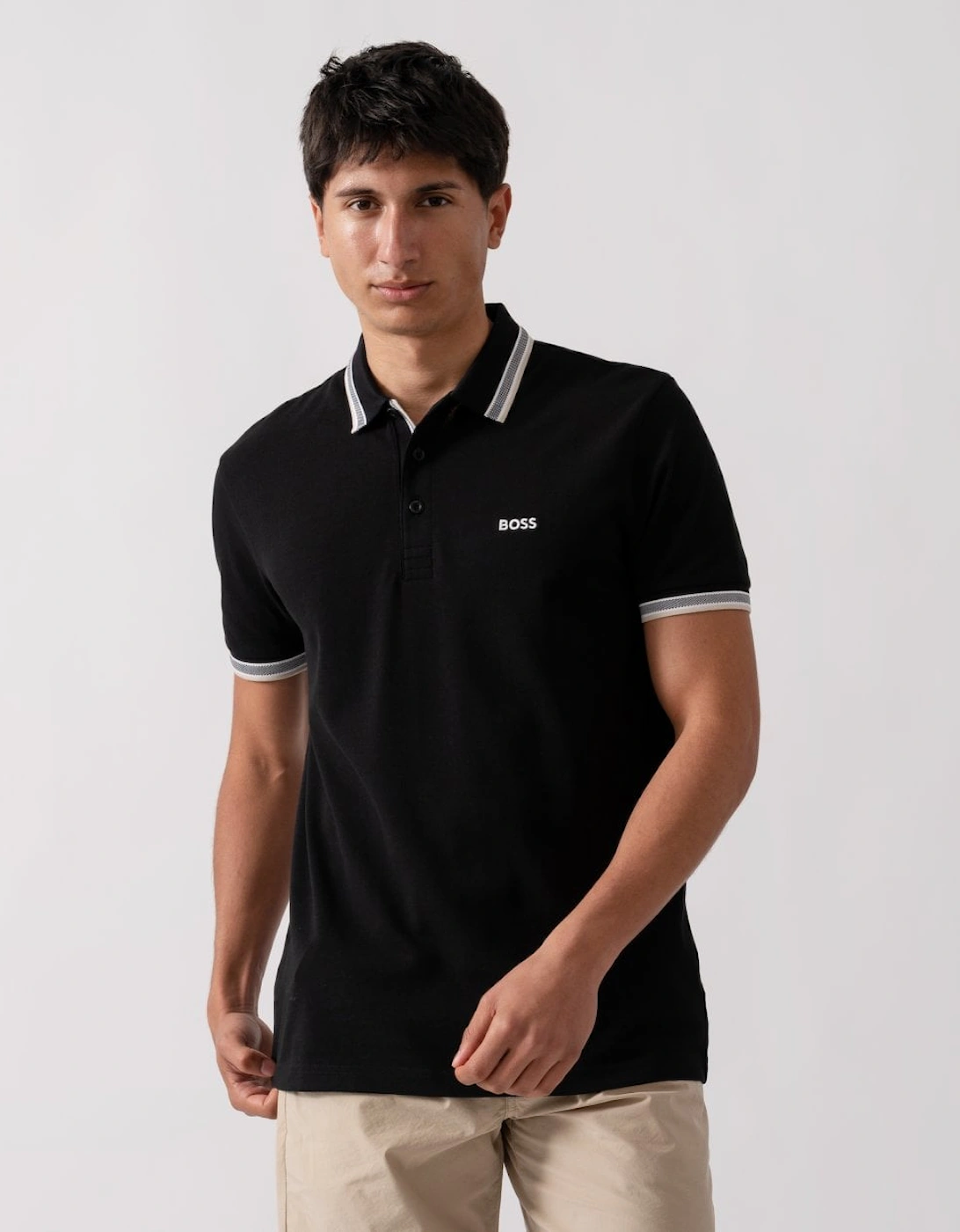 BOSS Green Paddy Contrast Mens Polo, 5 of 4