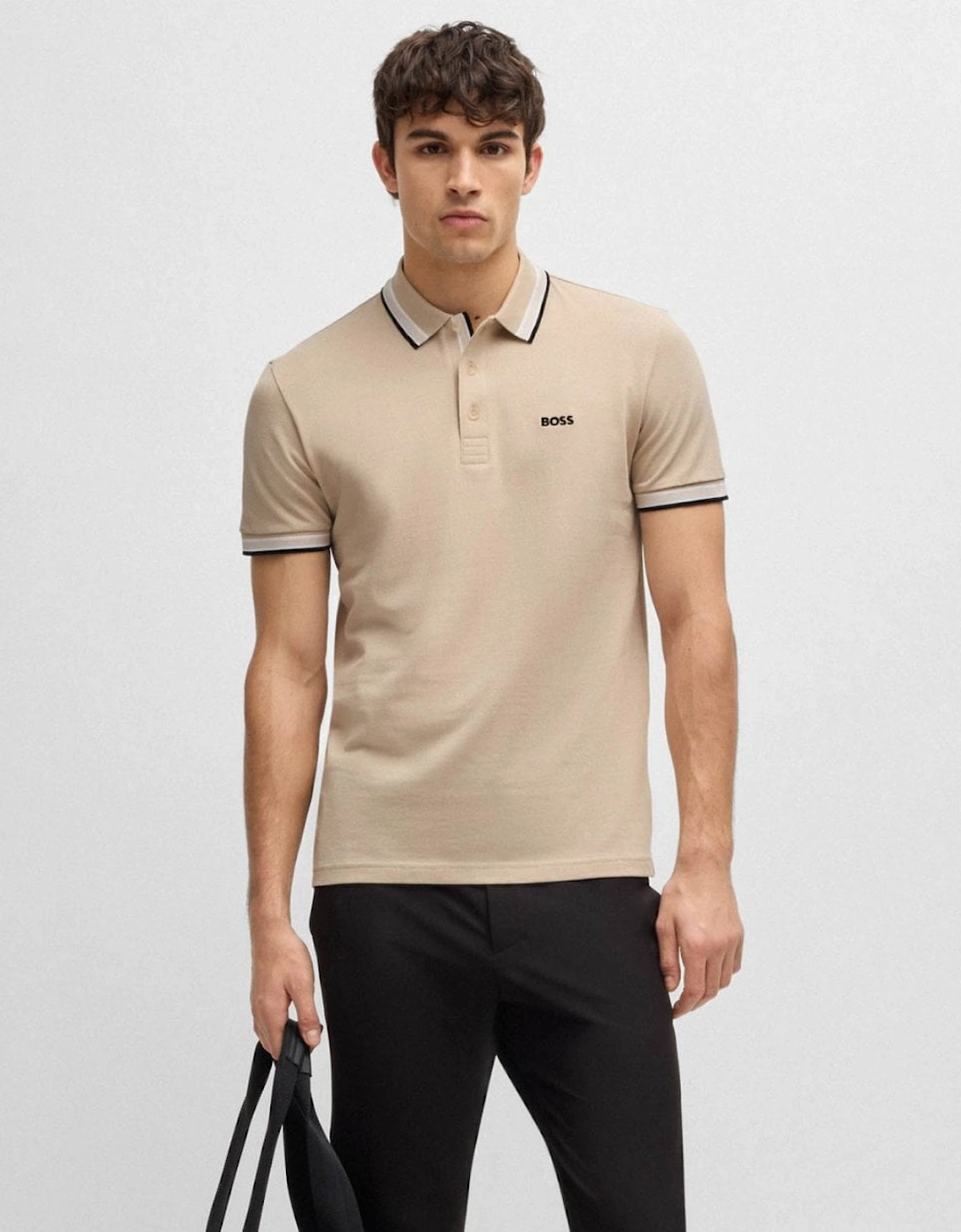 BOSS Green Paddy Contrast Mens Polo
