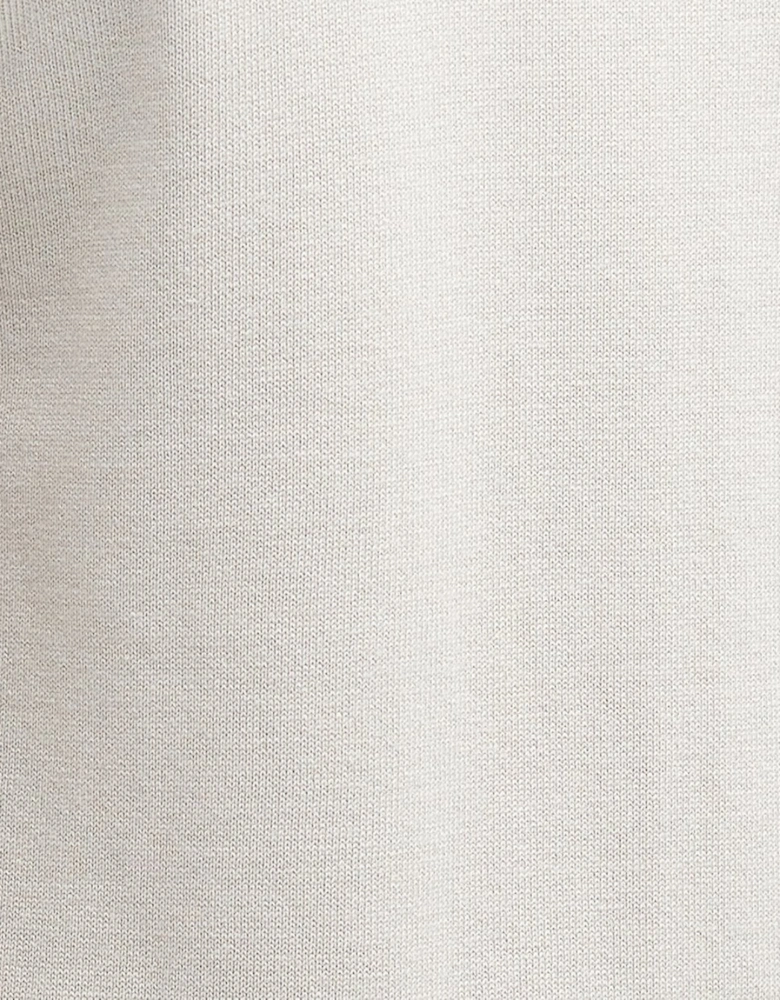 Cotton Mens Half Zip Jumper - Mist