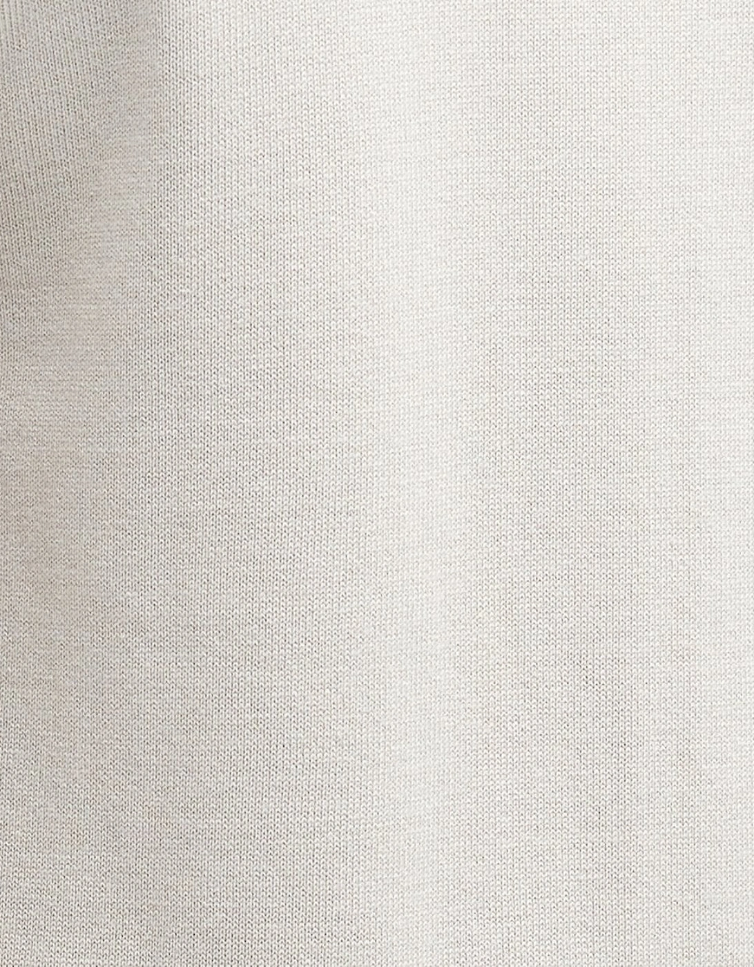 Cotton Mens Half Zip Jumper - Mist