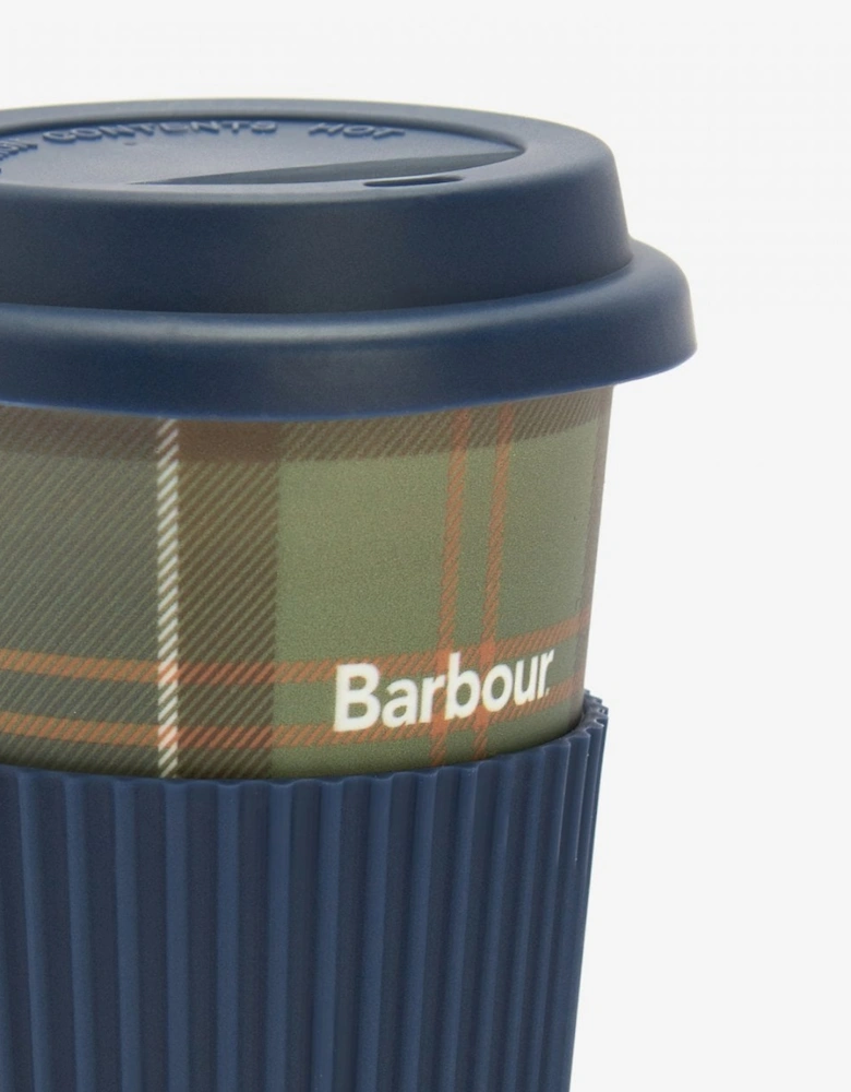Reusable Tartan Travel Mug