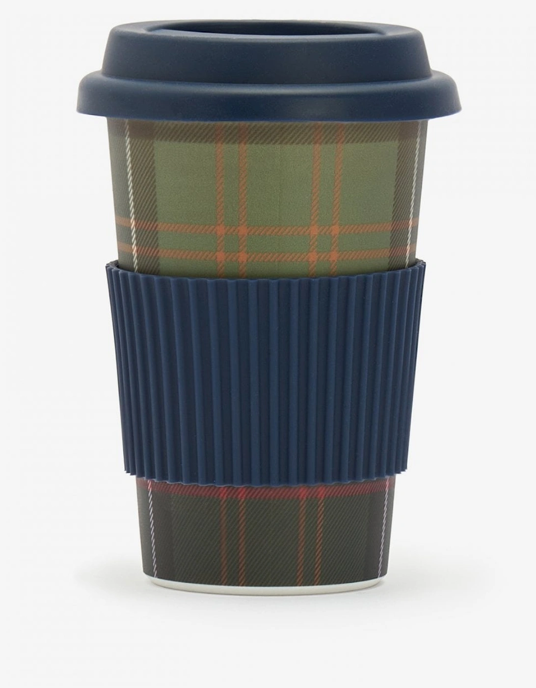 Reusable Tartan Travel Mug