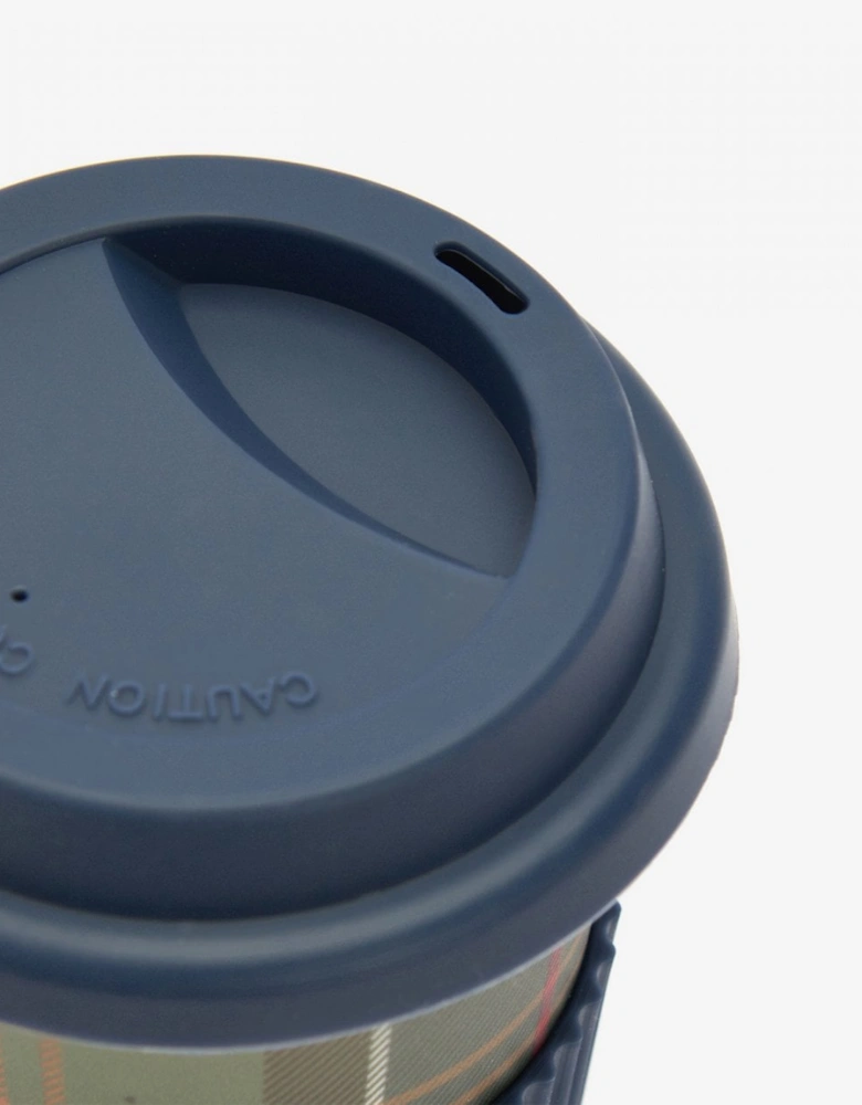 Reusable Tartan Travel Mug