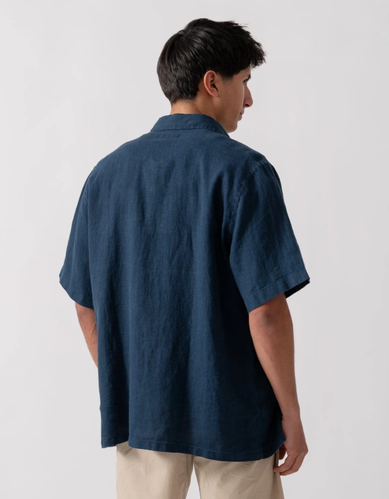 Somerton Mens Short Sleeve Linen Shirt