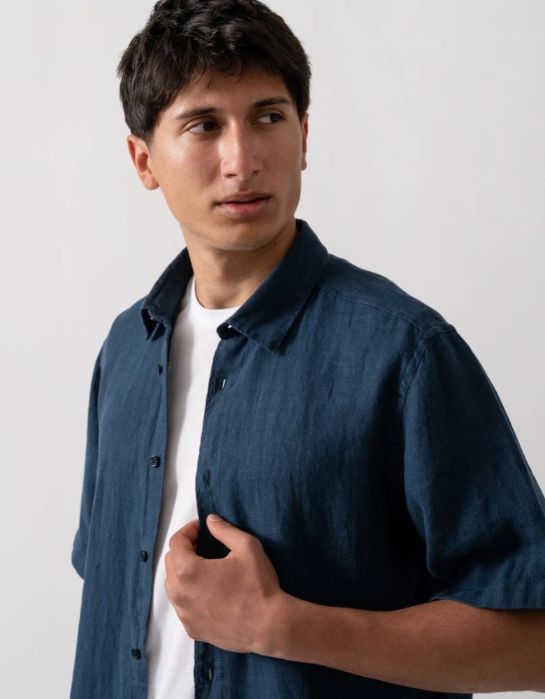Somerton Mens Short Sleeve Linen Shirt