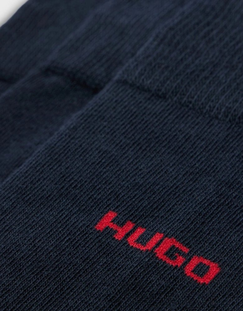 HUGO Mens 3-Pack of Regular Length Socks with Logo Details NOS