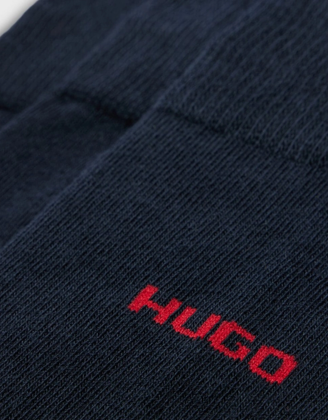 HUGO Mens 3-Pack of Regular Length Socks with Logo Details NOS