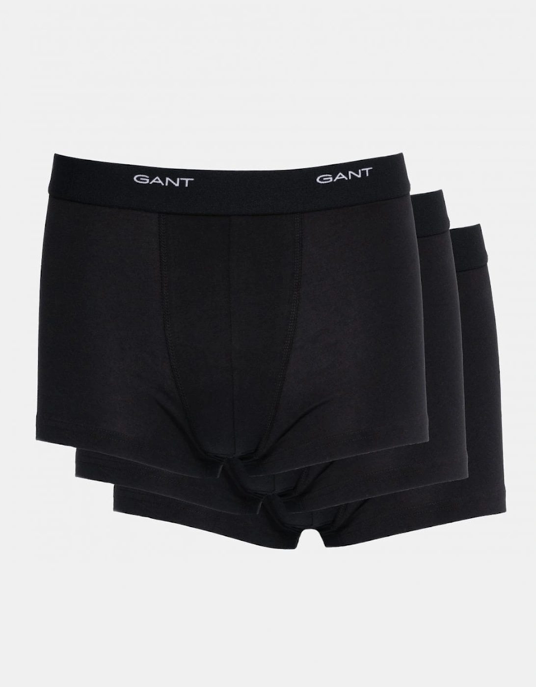 Gant Men's Black 3-Pack Core Trunks With Logo Waistband - 5  35/34/32 L