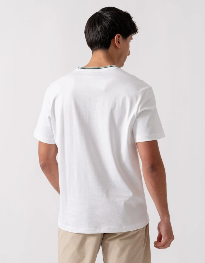 Contrast Collar Mens T - Shirt
