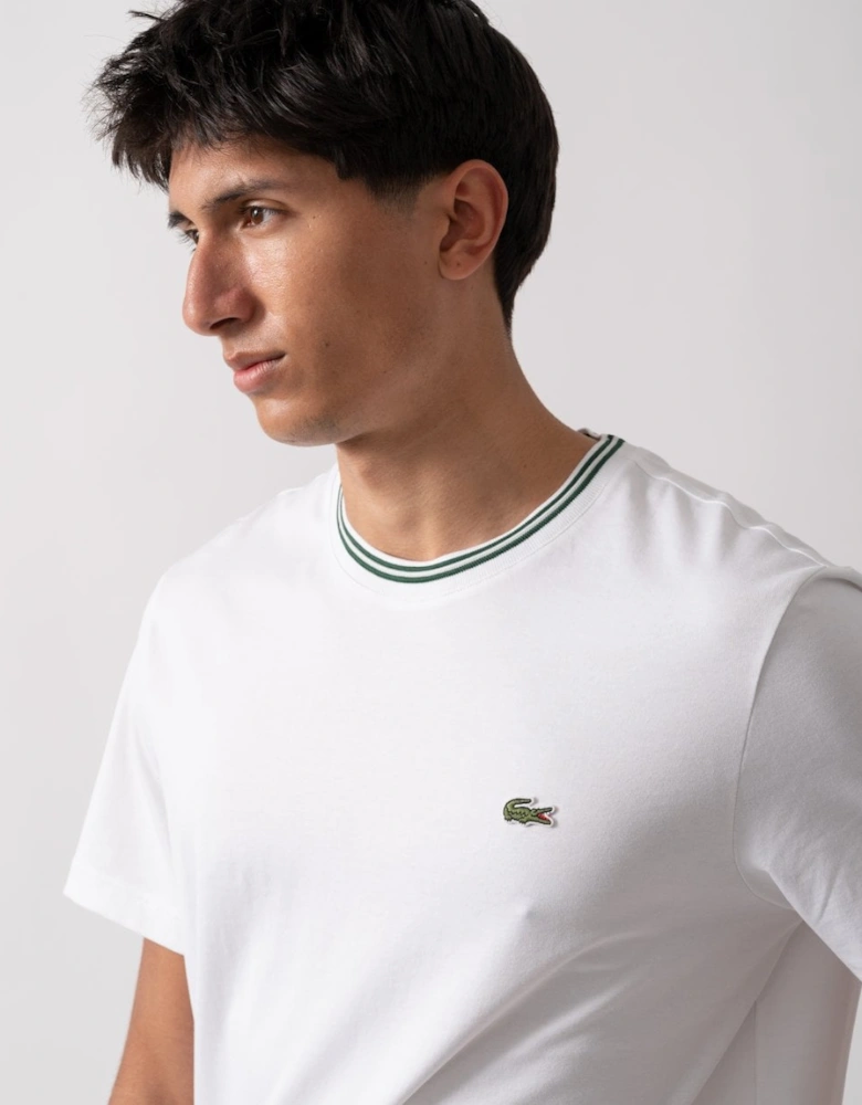Contrast Collar Mens T - Shirt