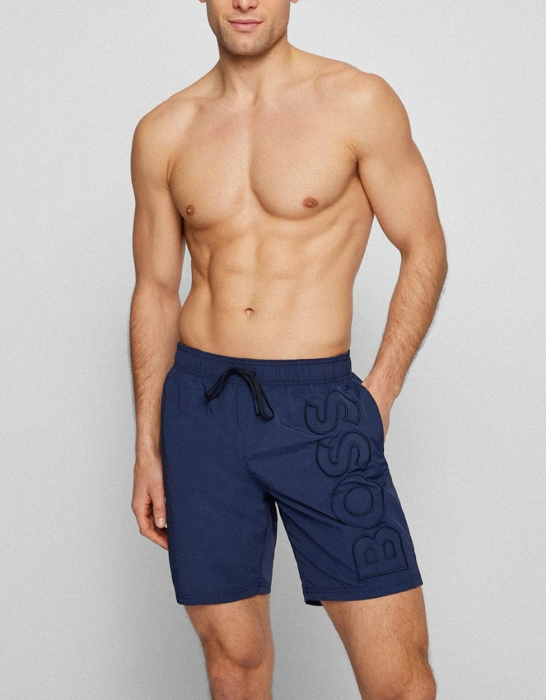 Men's BOSS Orange Whale Mens Swim Shorts NOS - Navy 413 - Size: 35/34/32