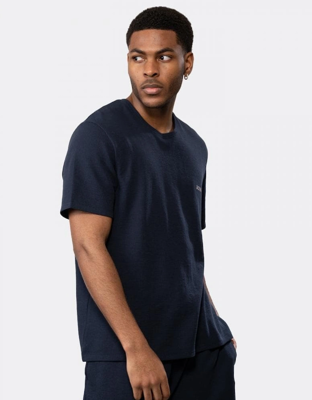 BOSS Orange Waffle Mens Pyjama T-Shirt, 6 of 5