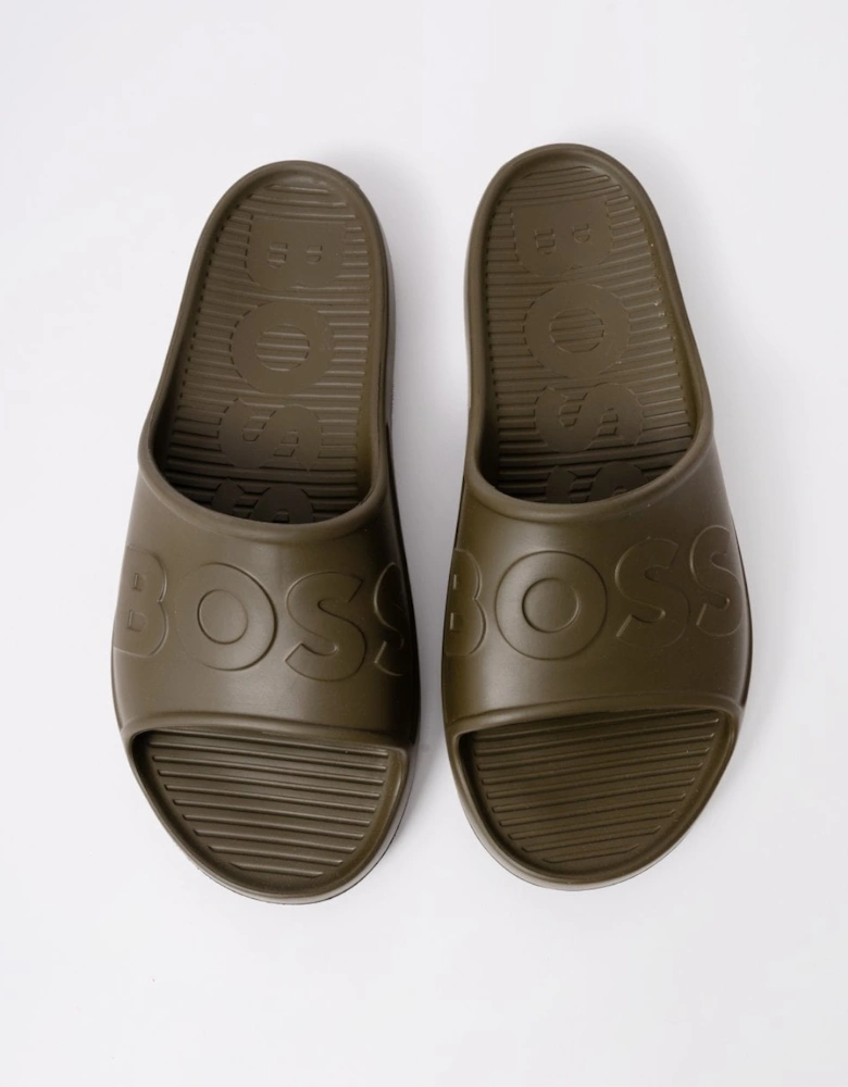 BOSS Orange Darian Mens Lightweight EVA Slides with Logo Strap