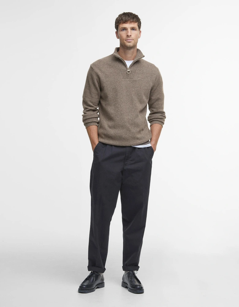 Essential Lambswool Mens Half-Zip Jumper