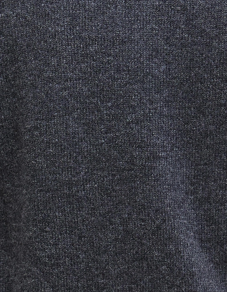 Essential Lambswool Mens Half-Zip Jumper - Charcoal