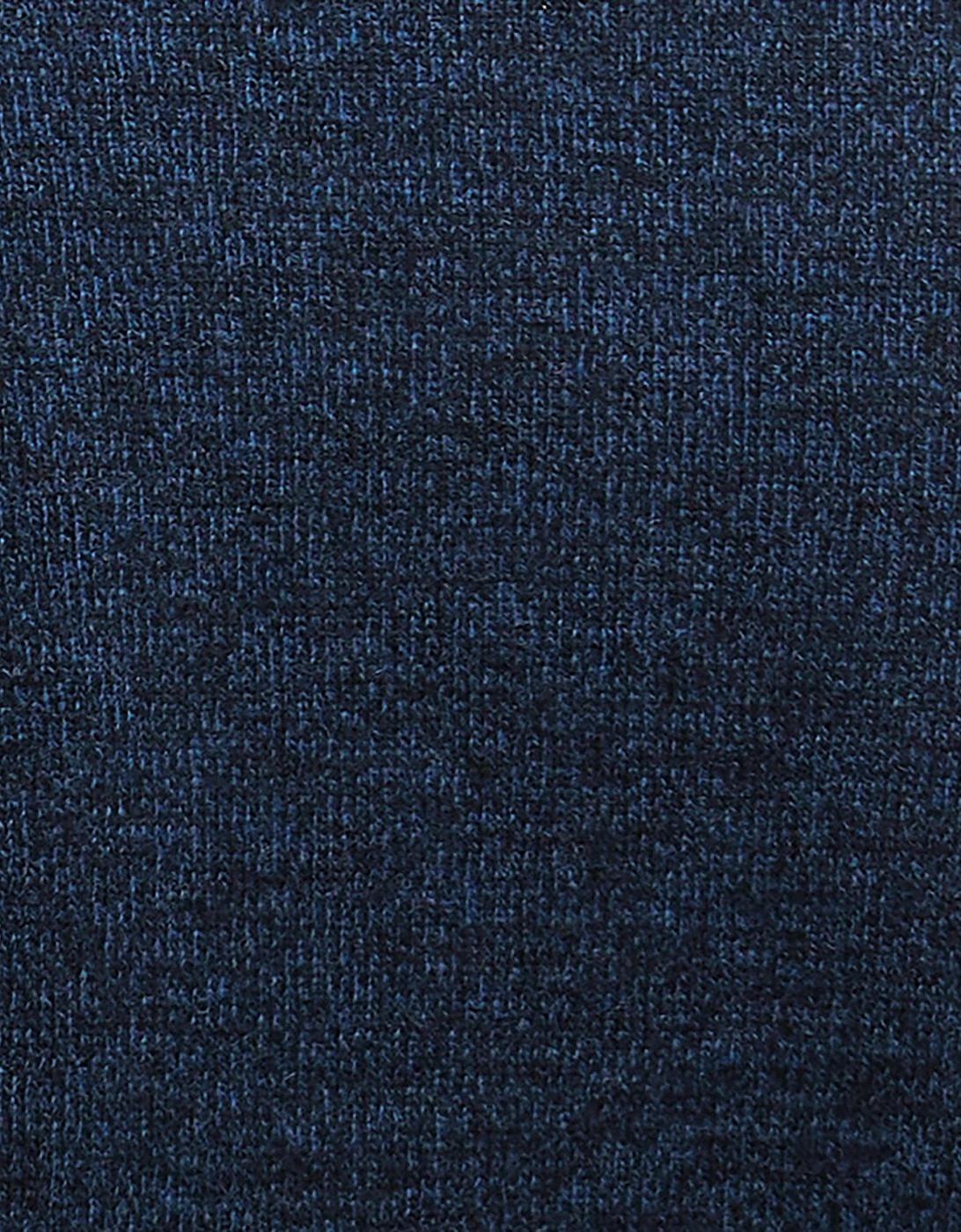 Essential Lambswool Mens Half-Zip Jumper - Navy Mix