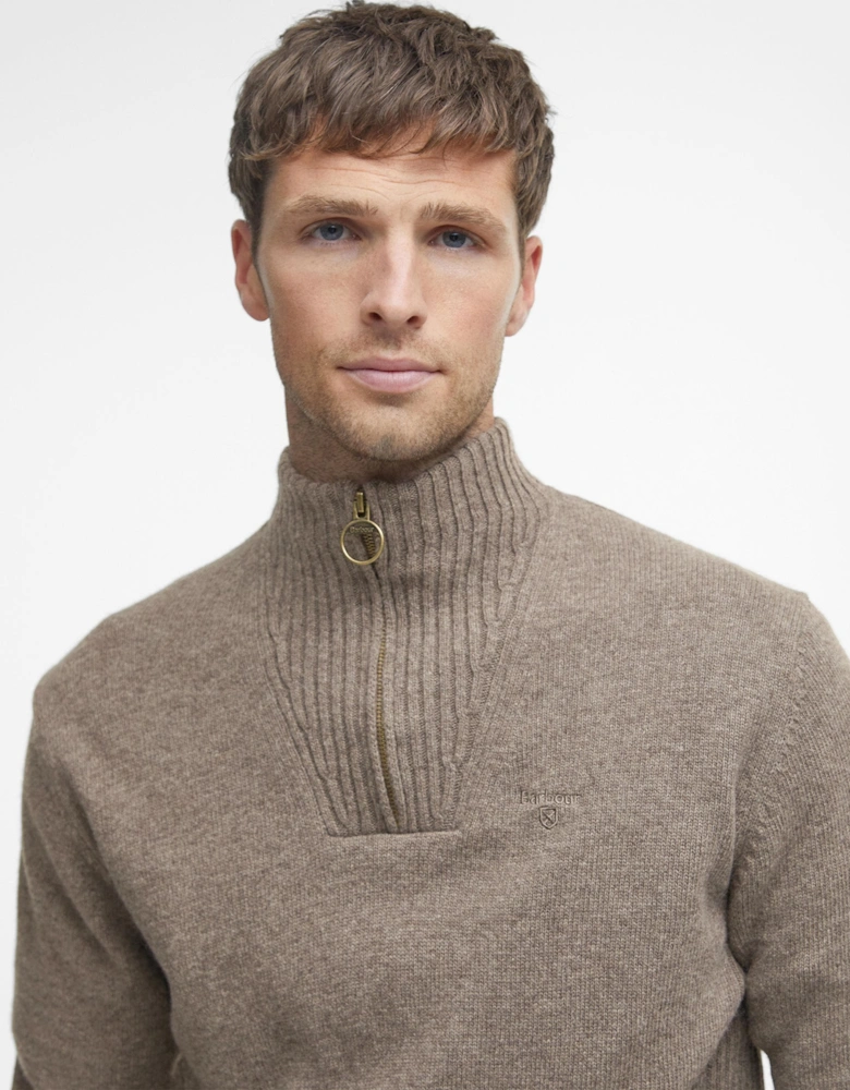 Essential Lambswool Mens Half-Zip Jumper