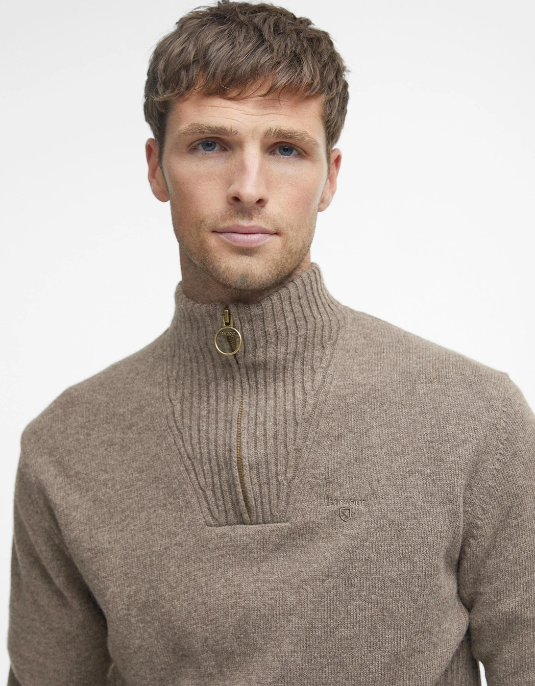 Essential Lambswool Mens Half-Zip Jumper