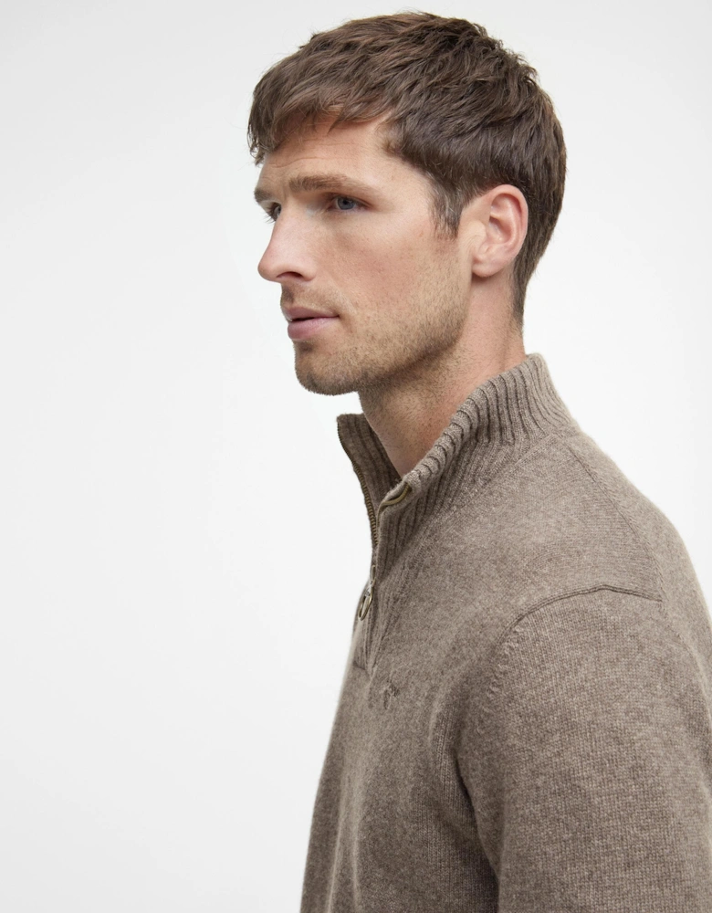 Essential Lambswool Mens Half-Zip Jumper