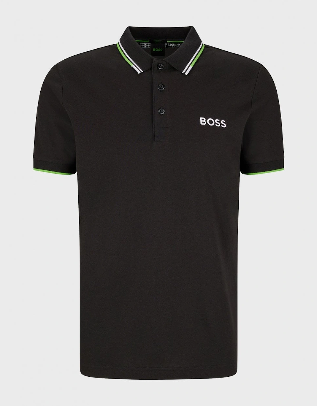 BOSS Green Paddy Pro Mens Cotton Blend Polo Shirt With Contrast Logos NOS, 2 of 1