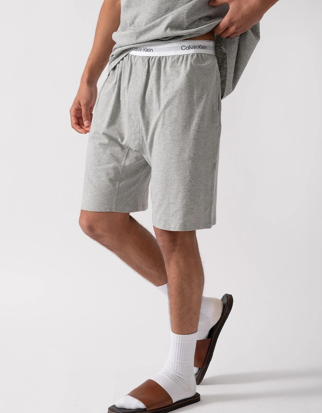 Cotton Stretch Mens Sleep Shorts, 5 of 4