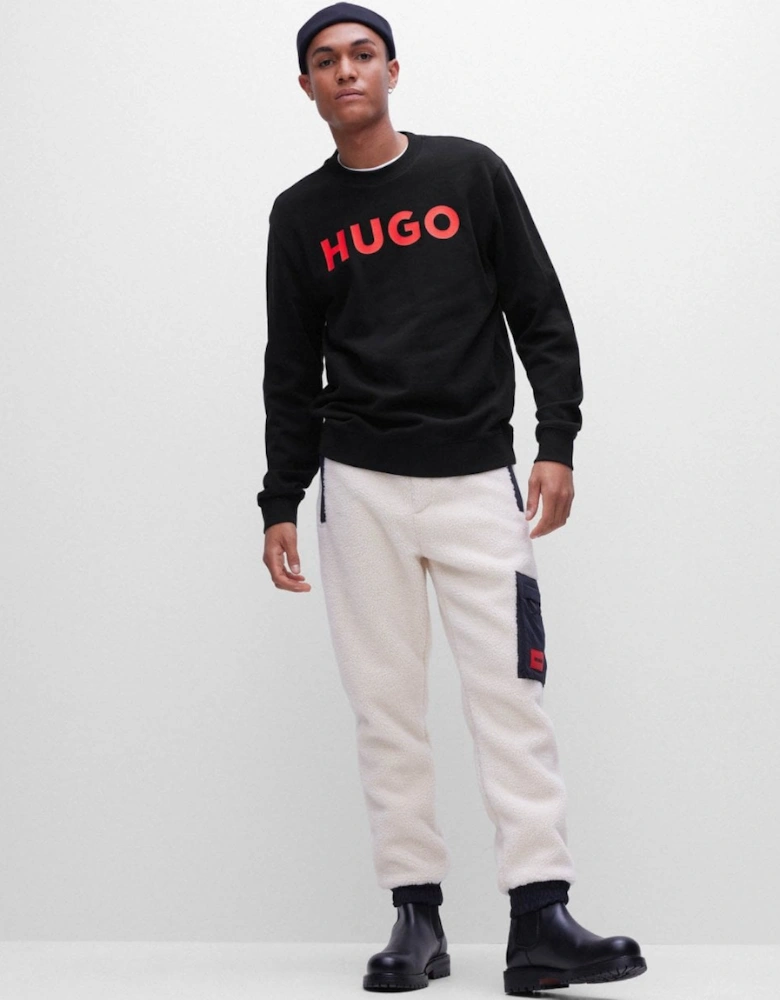 HUGO Dem Large Logo Mens Crew Neck Sweatshirt NOS