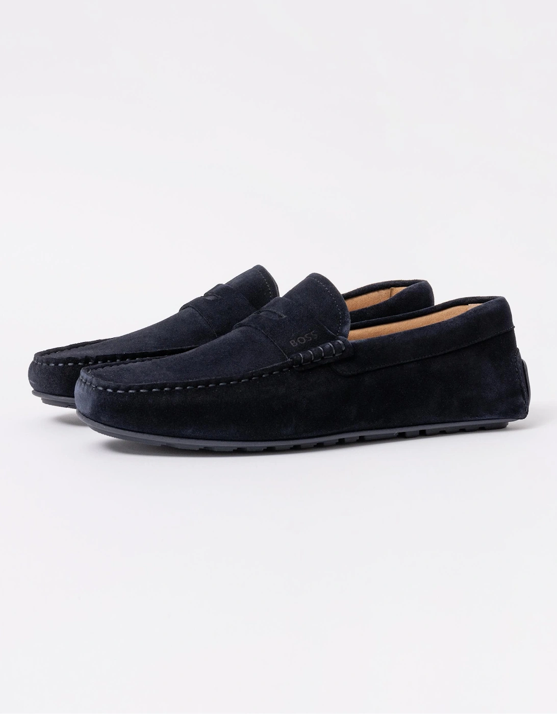 BOSS Orange Noel Mens Suede Driving Moccasins, 7 of 6