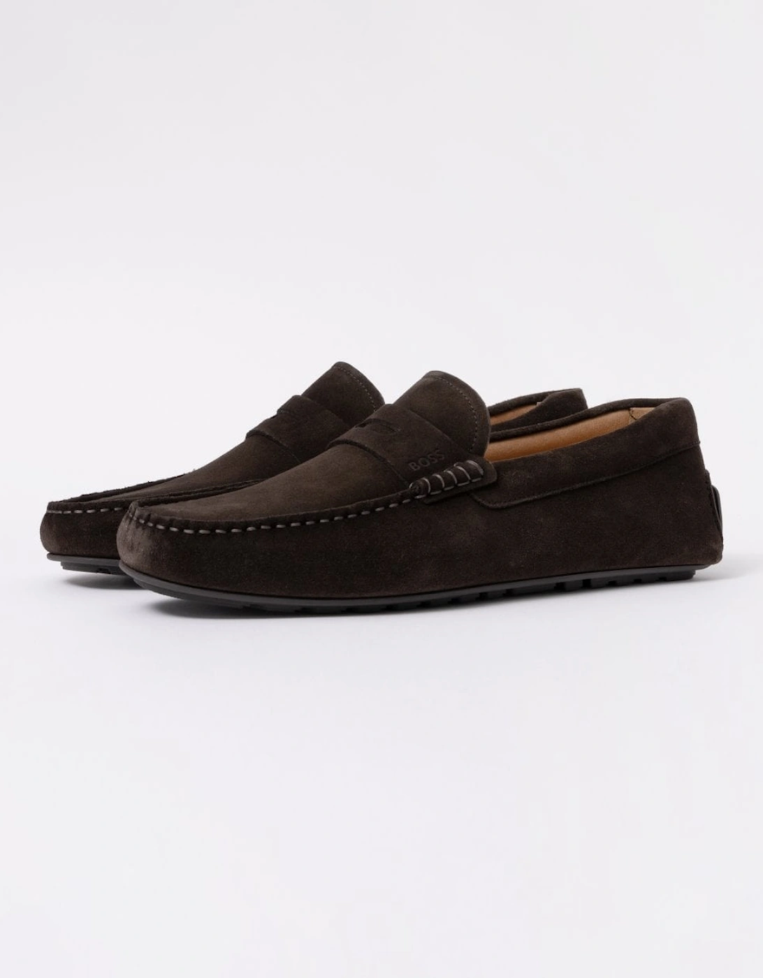 BOSS Orange Noel Mens Suede Driving Moccasins, 7 of 6