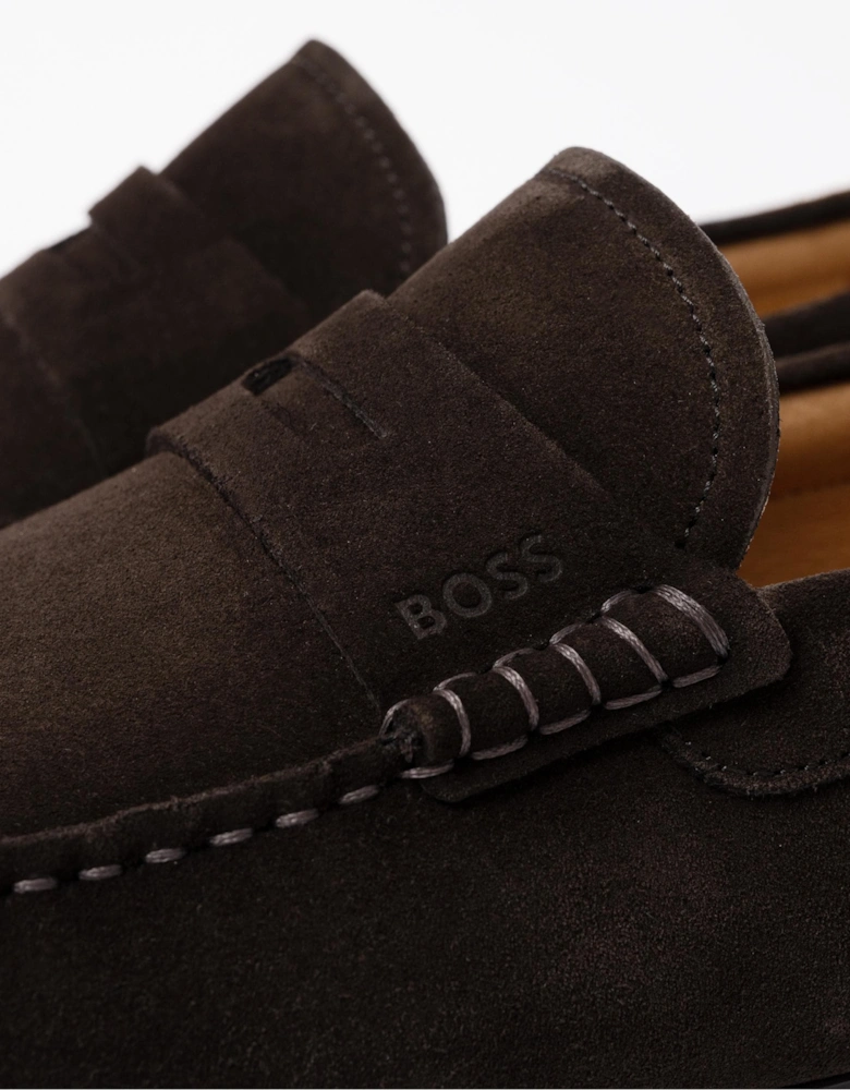 BOSS Orange Noel Mens Suede Driving Moccasins