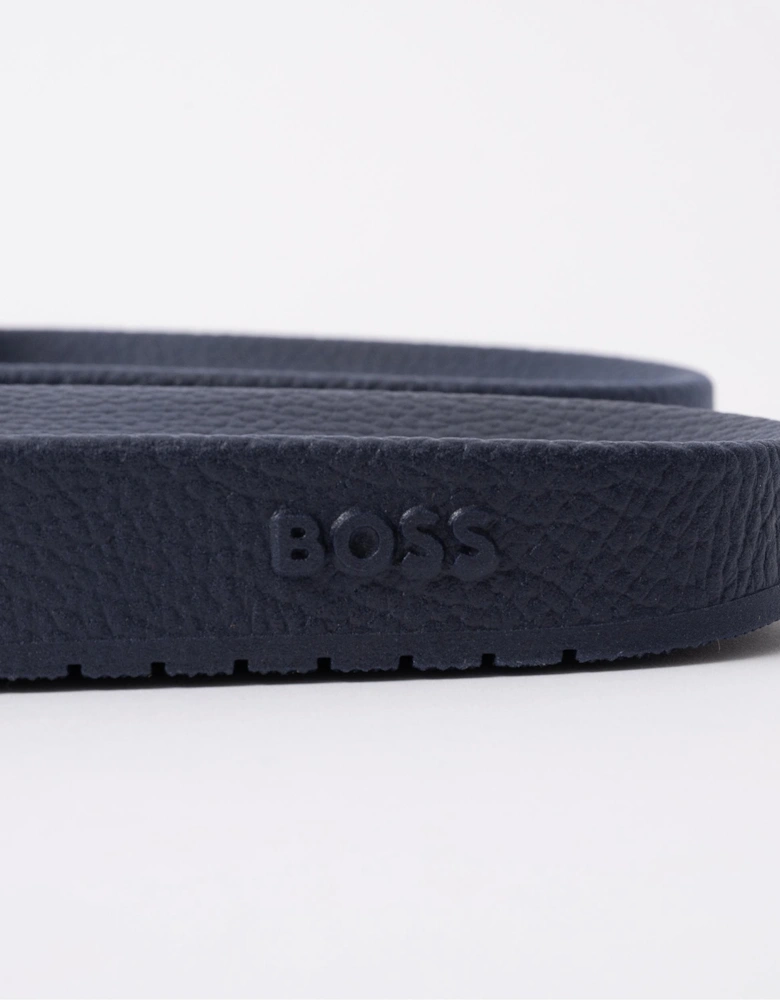 BOSS Orange Aryeh Mens Monogram Strap Sliders
