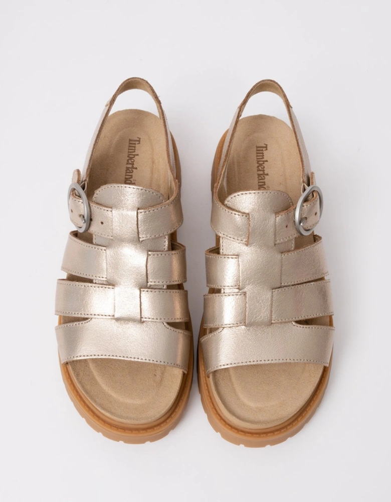 Clairemont Way Metallic Womens Fisherman Sandals