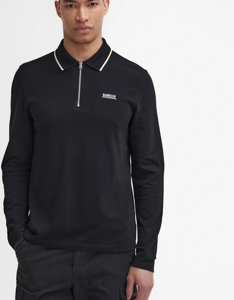 Hampstead Mens Long Sleeve Polo Shirt