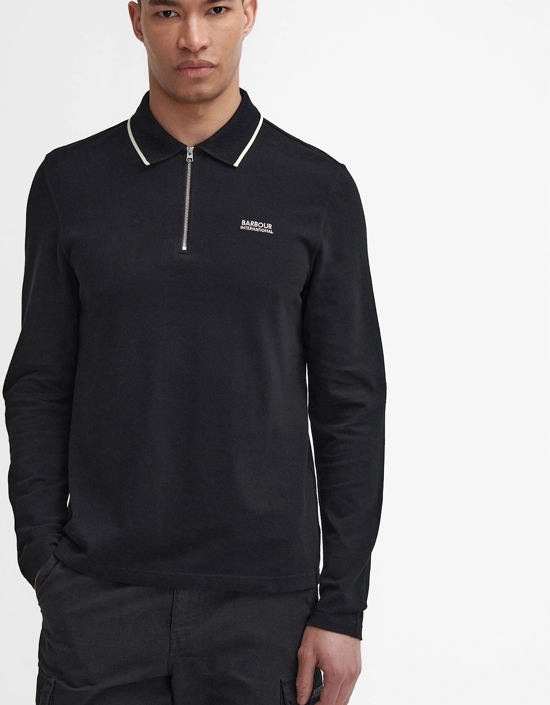 Hampstead Mens Long Sleeve Polo Shirt, 8 of 7
