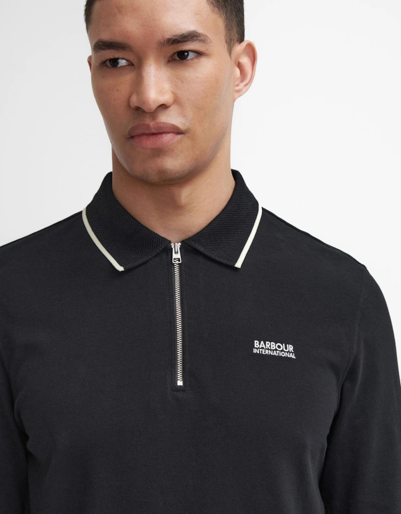 Hampstead Mens Long Sleeve Polo Shirt