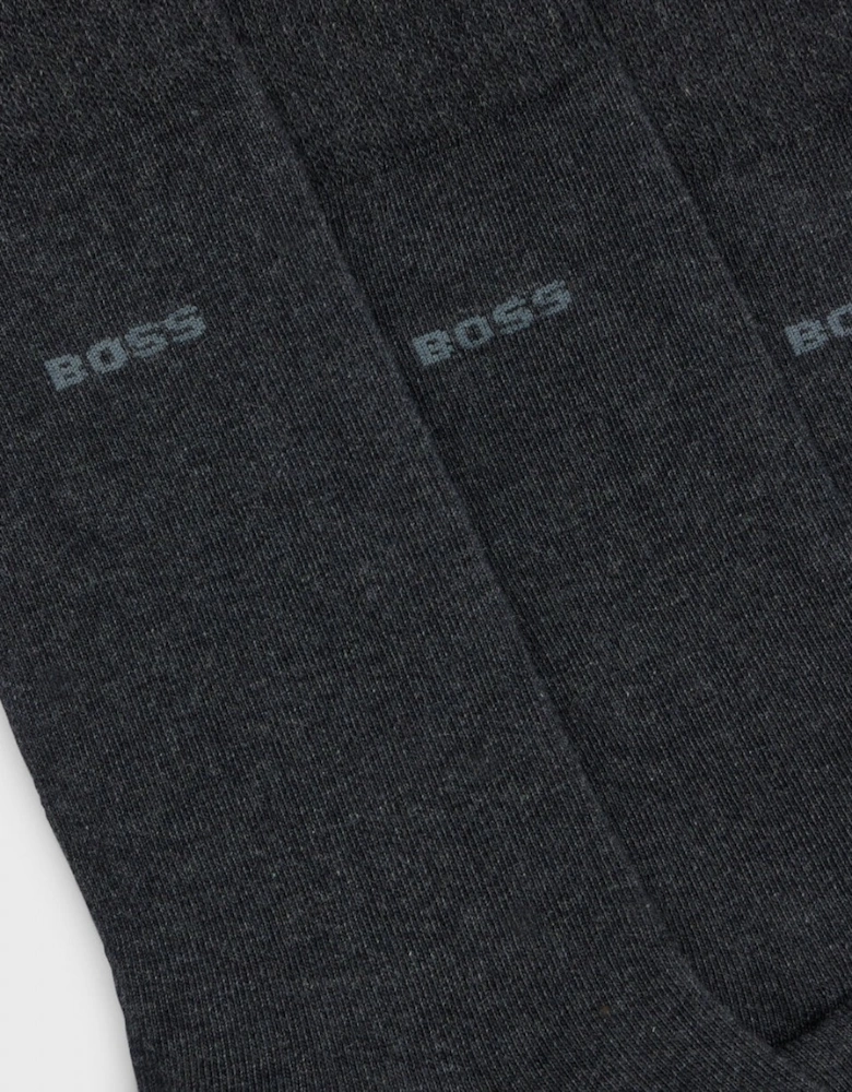 BOSS Orange 3 Pack RS Uni Socks NOS - Charcoal 012