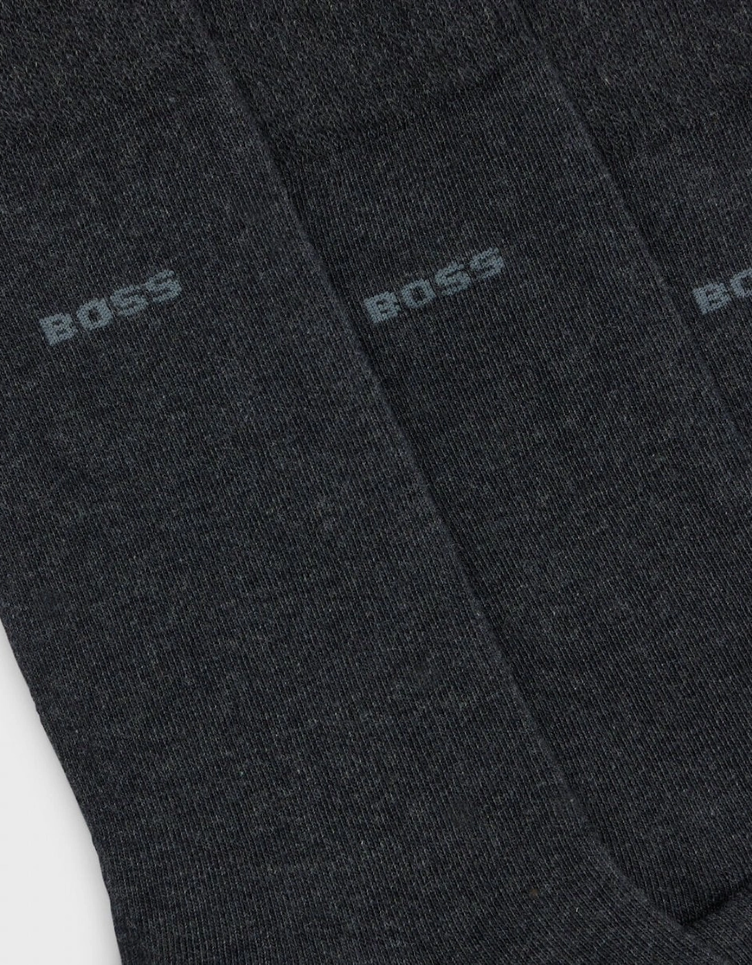BOSS Orange 3 Pack RS Uni Socks NOS - Charcoal 012