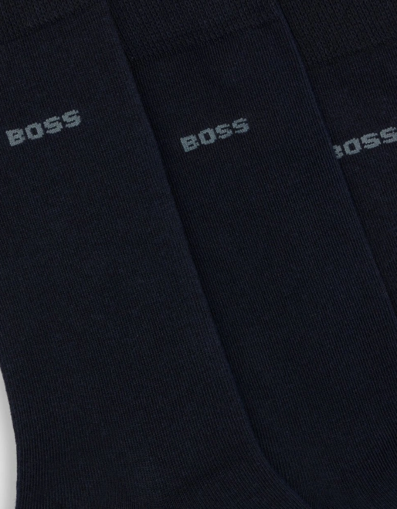 BOSS Orange 3 Pack RS Uni Socks NOS - Dark Blue 401