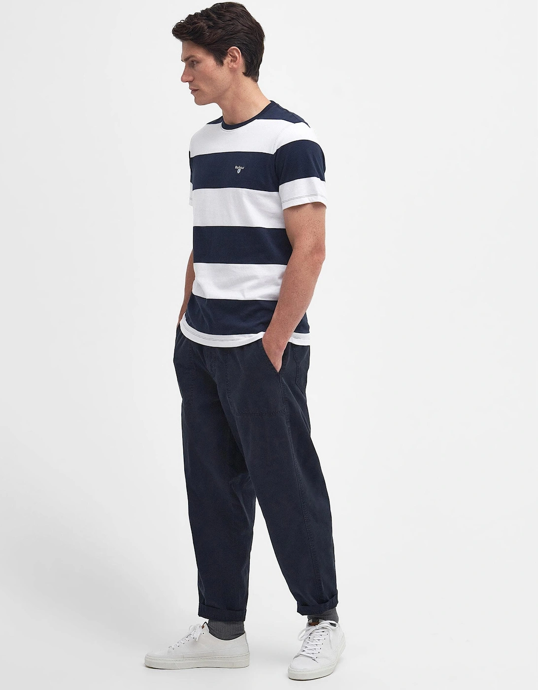 Whalton Stripe Mens Tailored T-Shirt