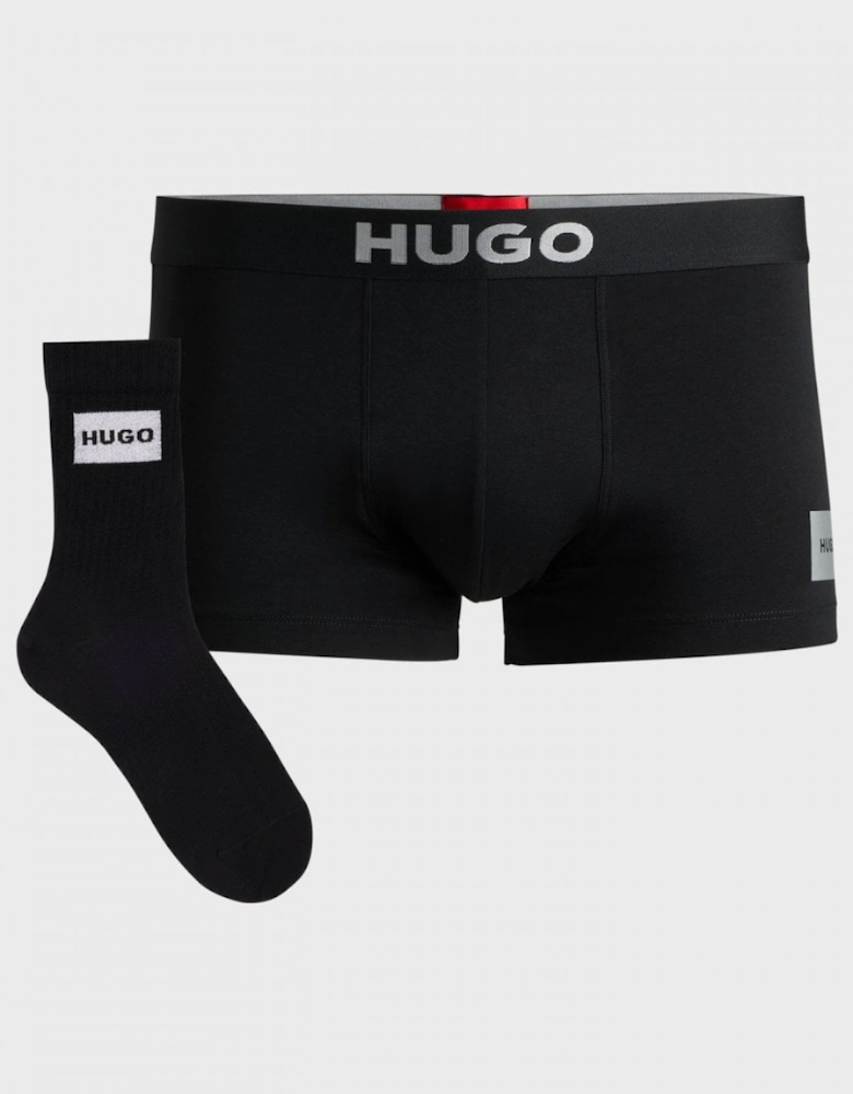HUGO Mens Trunks & Socks Gift Set