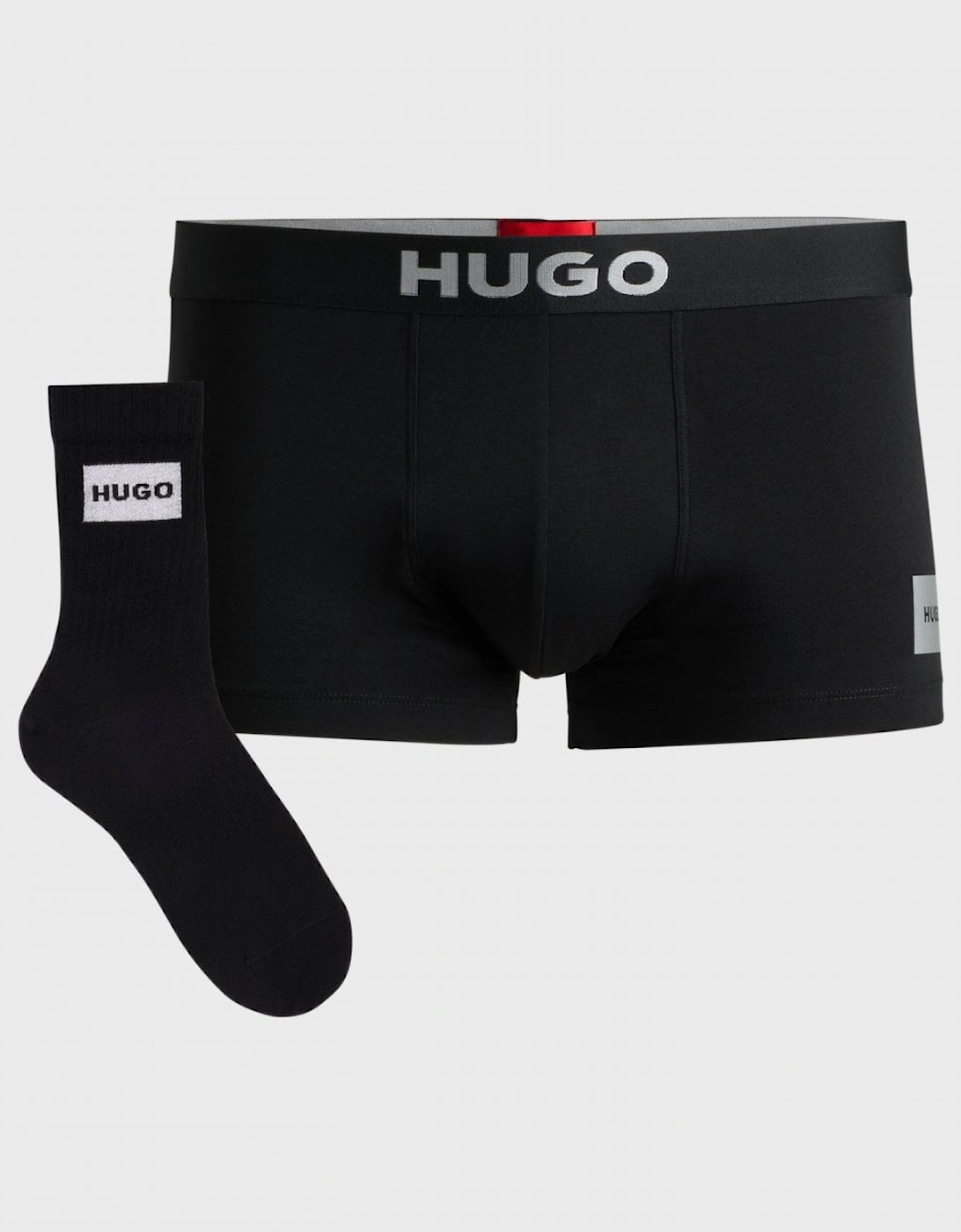 HUGO Mens Trunks & Socks Gift Set, 6 of 5