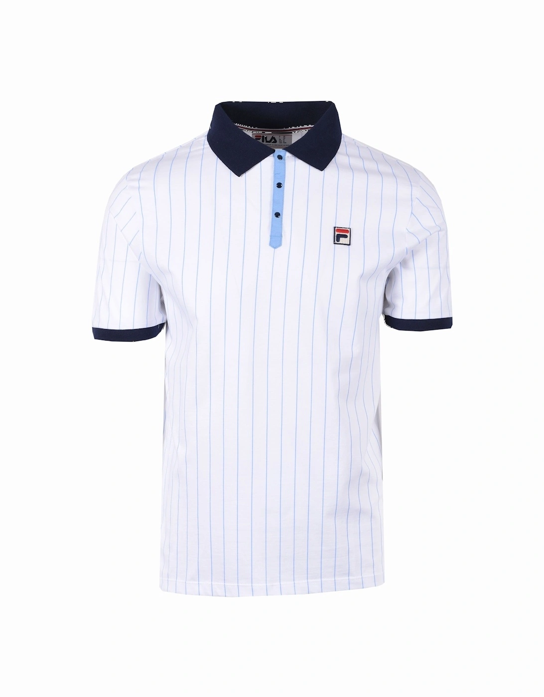 BB1 Classic Vintage Polo White/Navy/Vista Blue, 4 of 3
