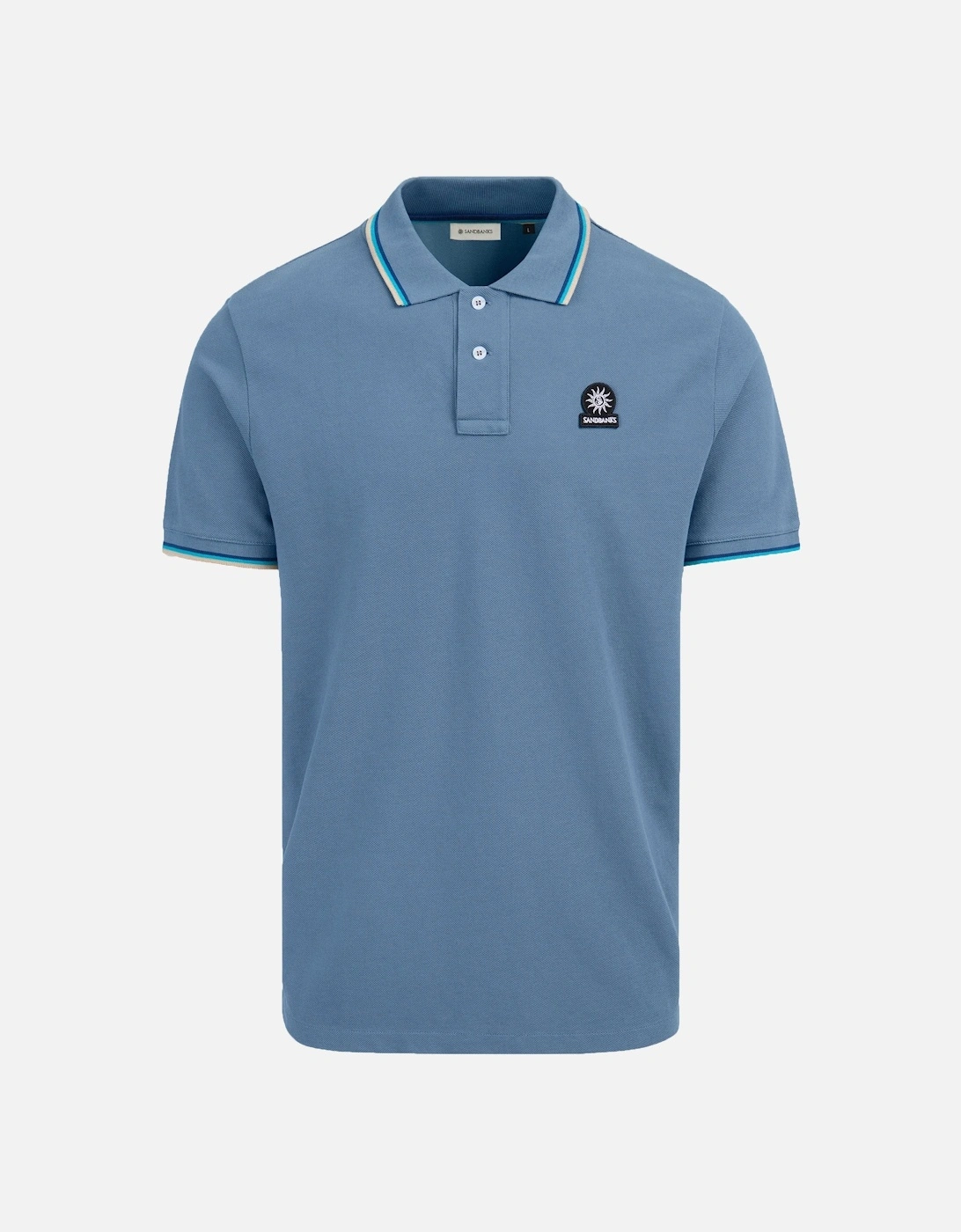 Badge Logo Tipped Polo Teal, 3 of 2